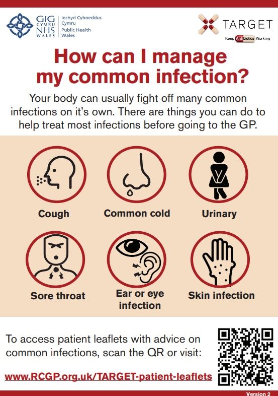 How can i manage my common infection?